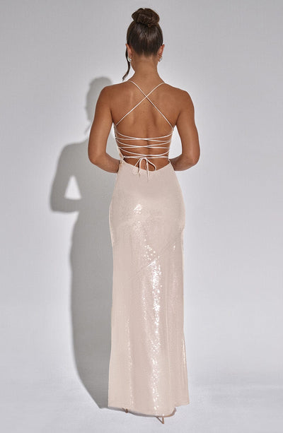 Madison Maxi Dress - Nude