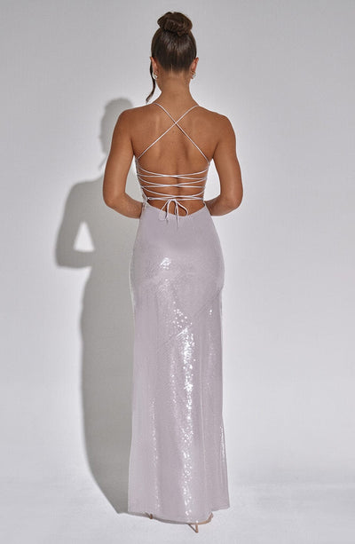 Madison Maxi Dress - Silver