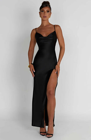 Maia Maxi Dress - Black