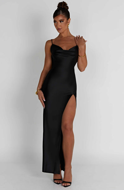 Maia Maxi Dress - Black