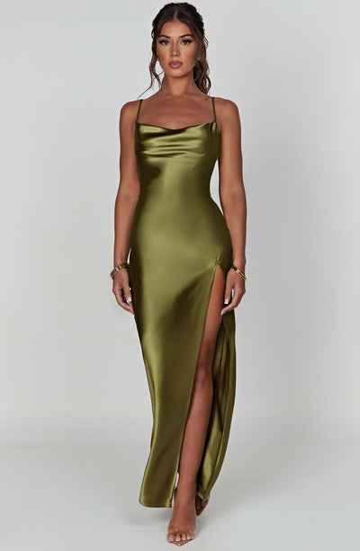 Maia Maxi Dress - Khaki