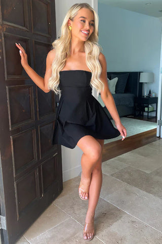 Carla Mini Dress - Black