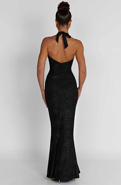 Jayden Maxi Dress - Black Sparkle