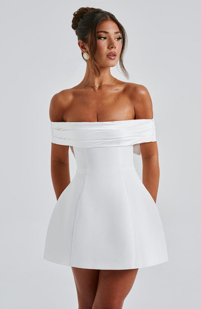 Gaia Mini Dress - Black / White