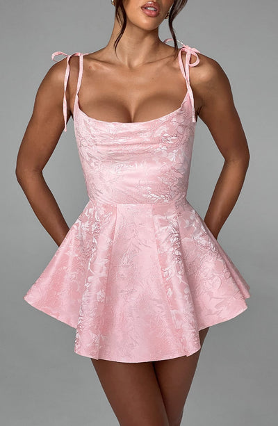 Marilyn Playsuit Dress - Blush