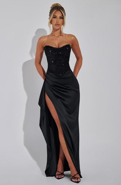 Isabella Maxi Dress - Black