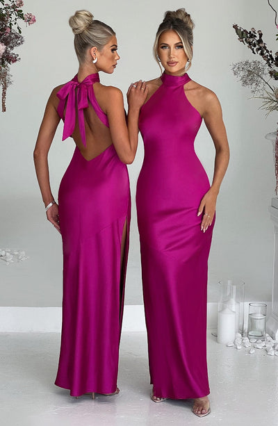 Margaret Maxi Dress - Hot Pink