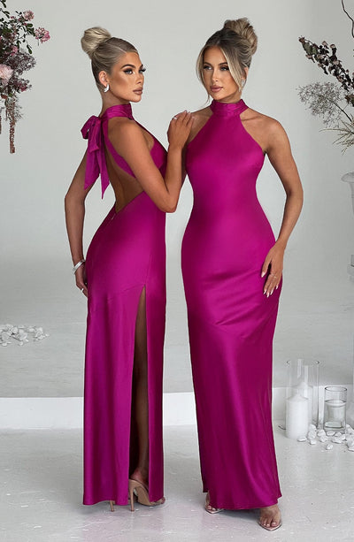 Margaret Maxi Dress - Hot Pink