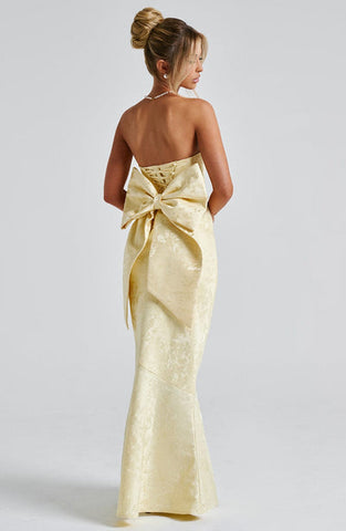 Mary Maxi Dress - Lemon