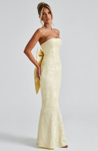 Mary Maxi Dress - Lemon