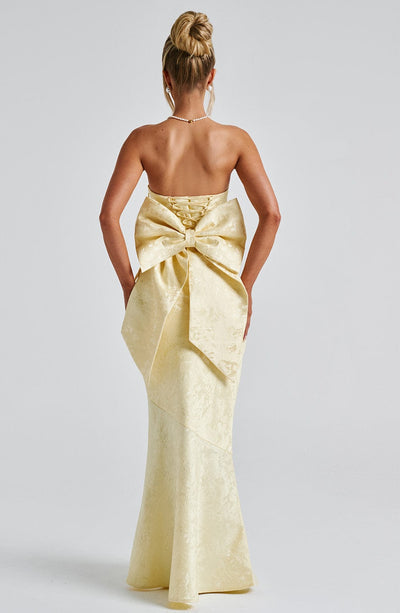 Mary Maxi Dress - Lemon