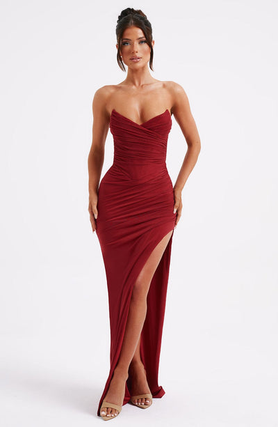 Lara Maxi Dress - Wine