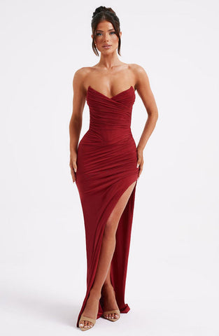 Lara Maxi Dress - Wine