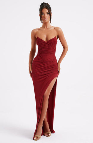 Lara Maxi Dress - Wine