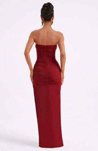 Lara Maxi Dress - Wine