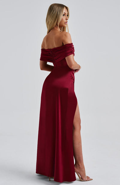 Kimberly Maxi Dress - Burgundy