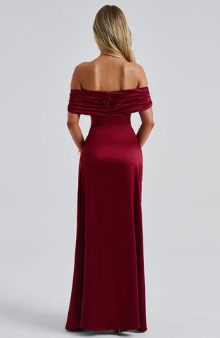 Kimberly Maxi Dress - Burgundy