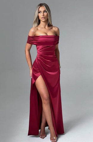 Kimberly Maxi Dress - Burgundy