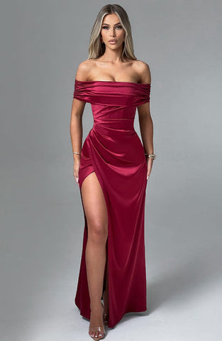 Kimberly Maxi Dress - Burgundy