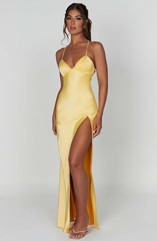 Kaylee Maxi Dress - Lemon