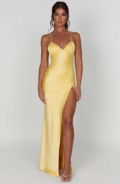 Kaylee Maxi Dress - Lemon