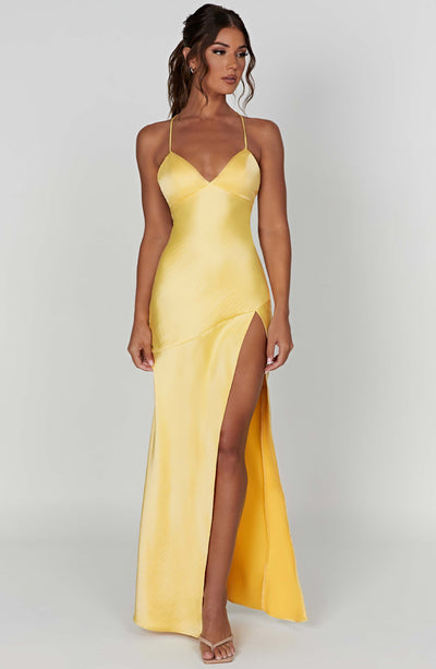 Kaylee Maxi Dress - Lemon