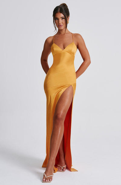 Kaylee Maxi Dress - Tangerine