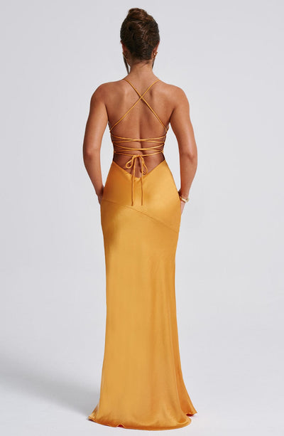 Kaylee Maxi Dress - Tangerine