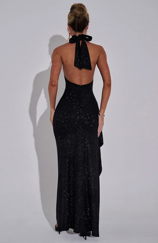 Juliana Maxi Dress - Black Sparkle