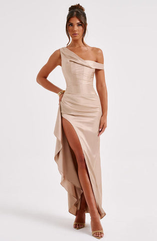 Gemma Maxi Dress - Champagne