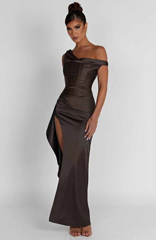 Gemma Maxi Dress - Charcoal