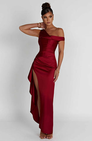 Gemma Maxi Dress - Wine