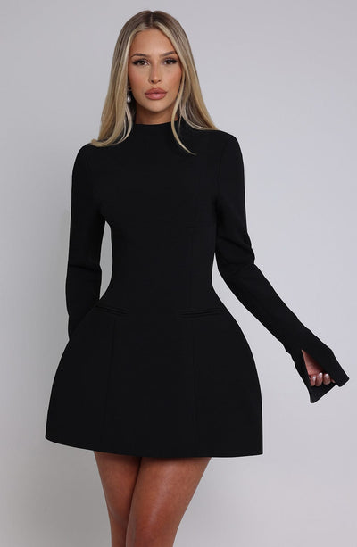 Elsa Mini Dress - Black