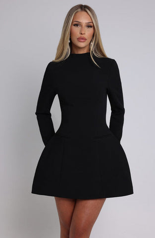 Elsa Mini Dress - Black