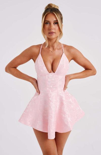 Marissa Playsuit Dress - Blush