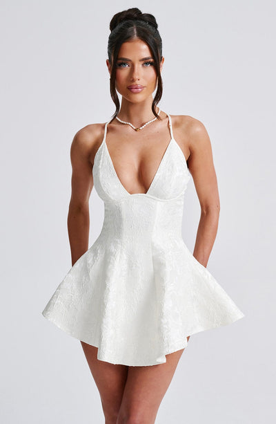 Marissa Playsuit Dress - Ivory