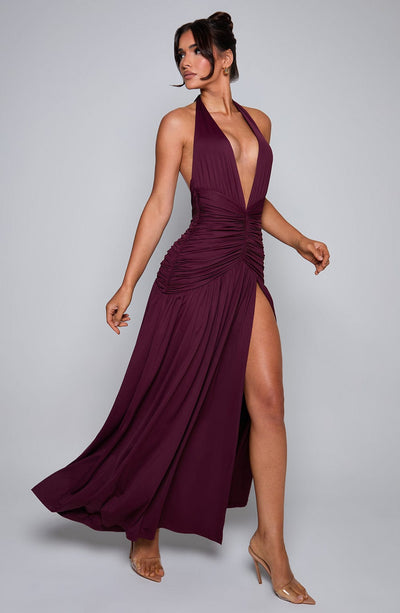 Antonia Maxi Dress - Cherry Lacquer