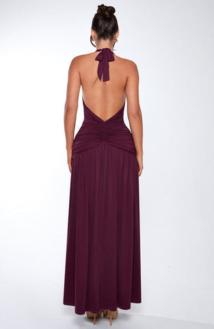 Antonia Maxi Dress - Cherry Lacquer