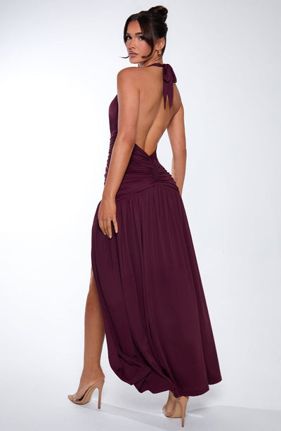 Antonia Maxi Dress - Cherry Lacquer