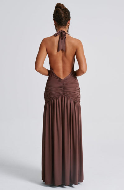 Antonia Maxi Dress - Chocolate