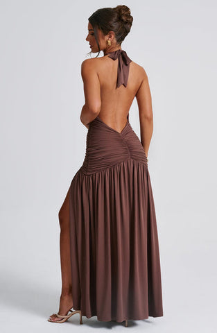 Antonia Maxi Dress - Chocolate