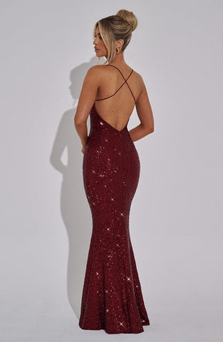 Eleanor Maxi Dress - Wine