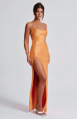 Jane Maxi Dress - Tangerine