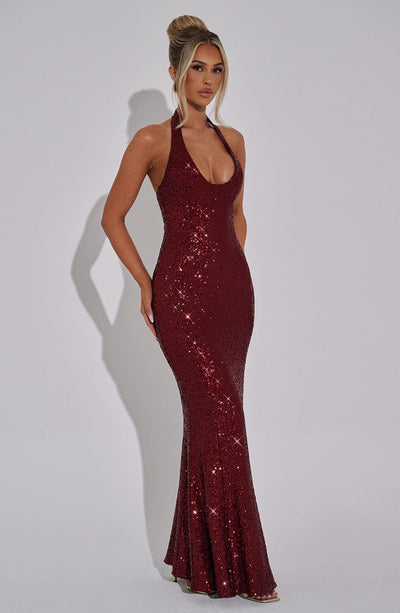 Coco Maxi Dress - Wine