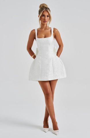 Melody Mini Dress - Ivory