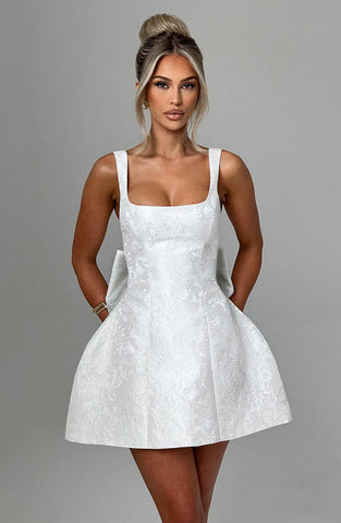 Melody Mini Dress - Ivory