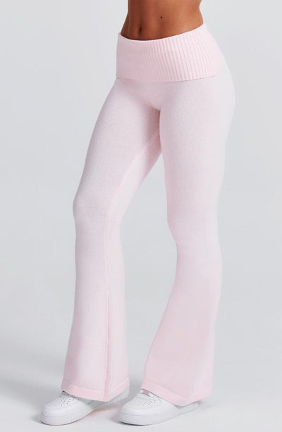 Aria Knit Hoodie Set - Pink