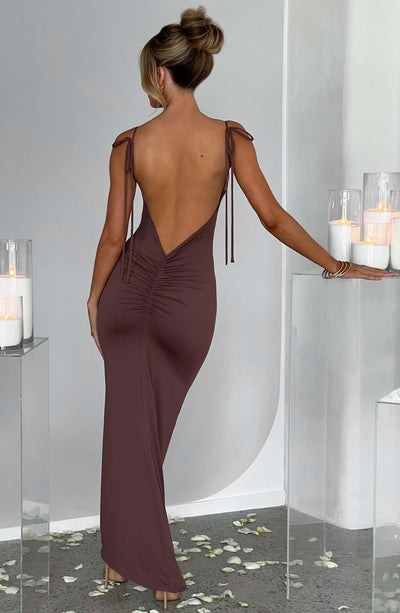 Mabel Maxi Dress - Chocolate