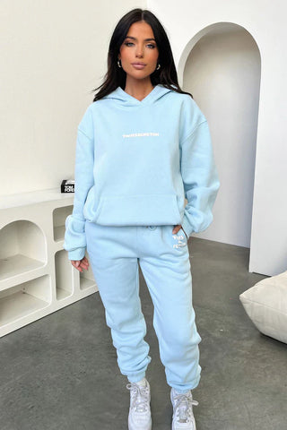 Oversize Hoodie Set - Pale Blue