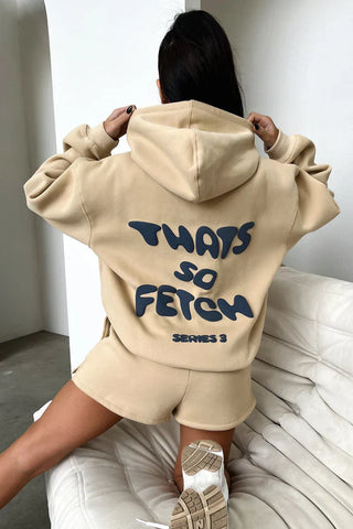 Oversize Hoodie Set - Beige